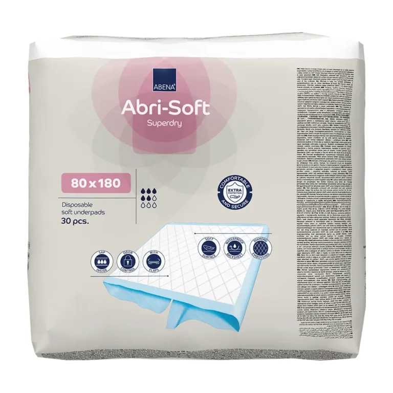 ABENA Abri-Soft Dry Matrasbeschermer – 80 x 180 cm – 30 stuks
