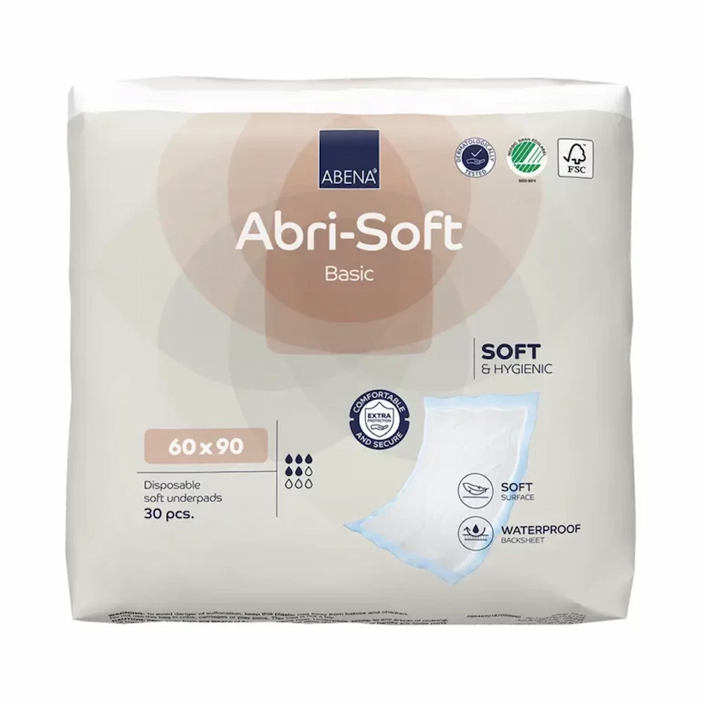 ABENA Abri-Soft Basic – onderleggers – 30 stuks – 60 x 90 cm