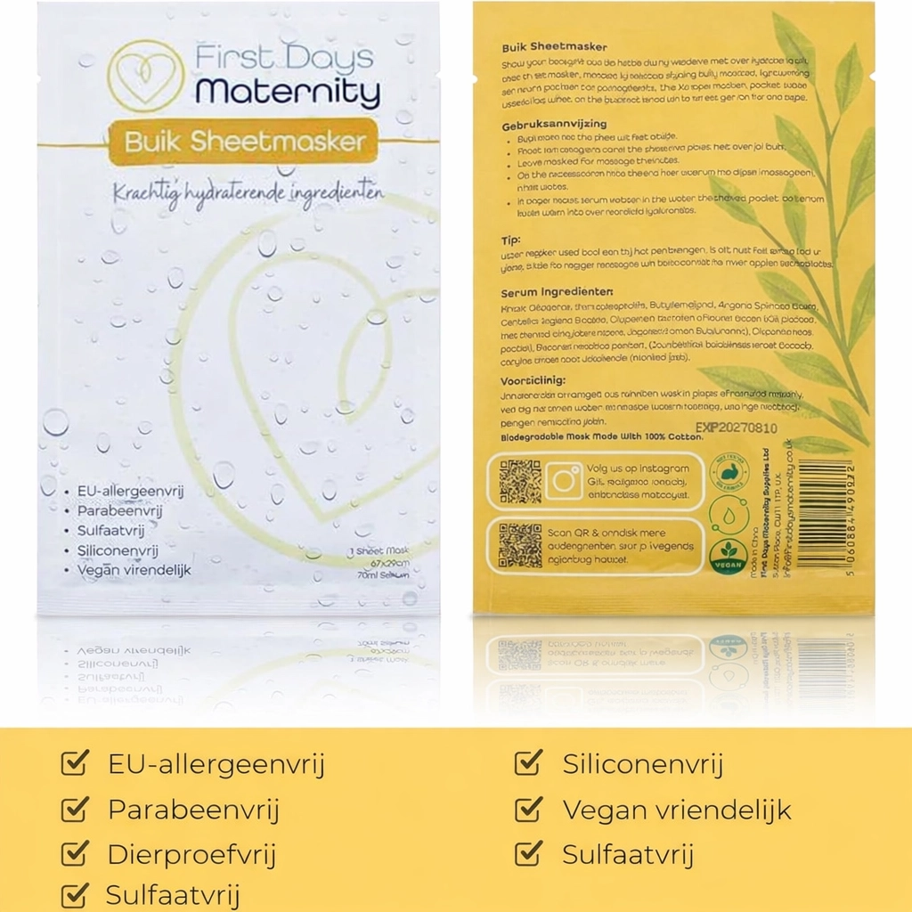 First Days Maternity Hydraterend buik masker - 70 ml serum - Afbeelding 5