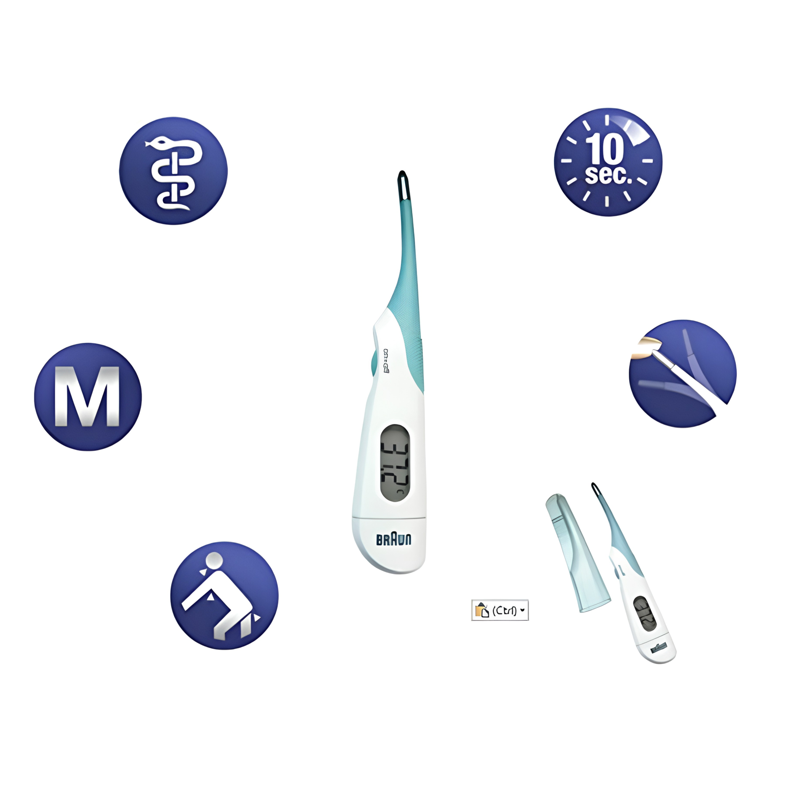 Braun digitale thermometer - High Speed - Afbeelding 2