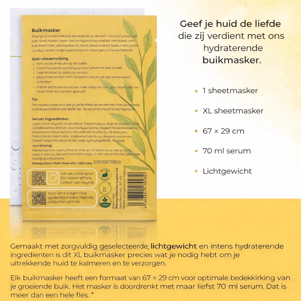 First Days Maternity Hydraterend buik masker - 70 ml serum - Afbeelding 4