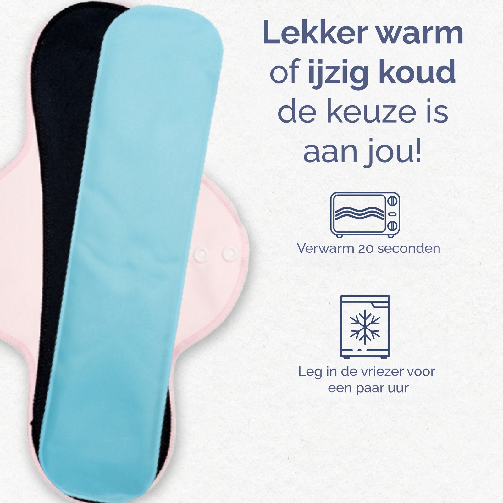 First Days Maternity Perineum gelkompressen - herbruikbaar - 2 stuks - Afbeelding 3