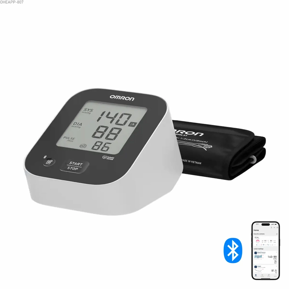 Omron M2+ Connect  - automatische bloeddrukmeter -  M-L manchet (22-42 cm)