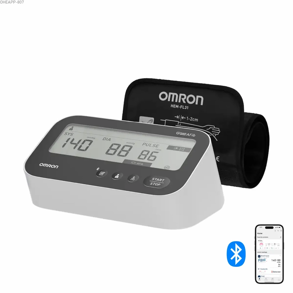Omron M4 Connect AFib - automatische bloeddrukmeter - M-L manchet (22-42 cm)