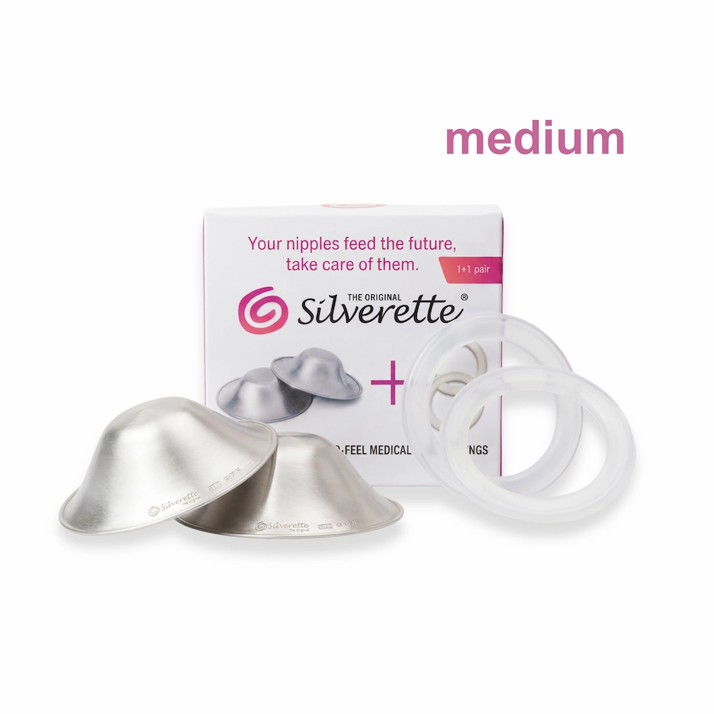 Silverette zilveren tepelkapjes - O-Feel ringen - medium